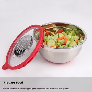 Aço inoxidável Saladeira Set Tigela De Mistura Cozinha Baking Egg-beating Cooking Salad Basin Partido Tamanho Grande - Product Image 2