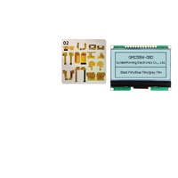 Modul Layar LCD Grafis XLW 128x64 Dot Matrix ST7567 Antarmuka SPI Suhu Lebar Warna Biru Hitam Abu-abu Kontras Tinggi