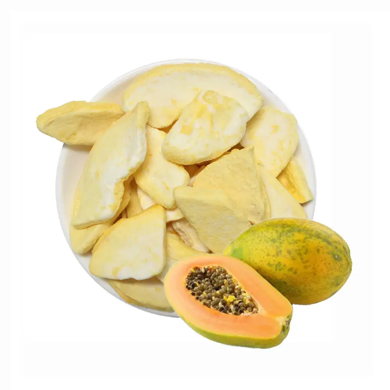 GMP-082 dondurularak kurutulmuş Papaya kurutulmuş Papaya sağlıklı aperatif toptan tedarikçisi kurutulmuş meyve hiçbir şeker hiçbir bağımlılık ekledi