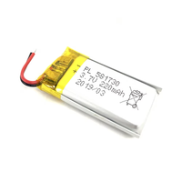 Baterai Lithium Pouch Li-Po Isi Ulang 3.7V 220mAh Custom 581730 untuk Perangkat Pintar