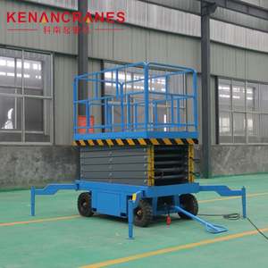 4m Mobile Man Lift Scaffolding Hydraulic <b>Battery</b> Trailer Electric Scissor Type Aerial Work Platform - Product Image 2