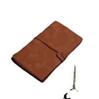 Agenda 2025 de Haute Qualité, Carnet de Notes en Cuir PU Personnalisé, Vintage avec Bande Élastique