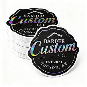 Etiqueta Adhesiva Personalizada con Impresión Holográfica, Logotipo UV en Relieve 3D, <span class=keywords><strong>Vinilo</strong></span>, Etiqueta Individual Troquelada para Promoción - Product Image 1