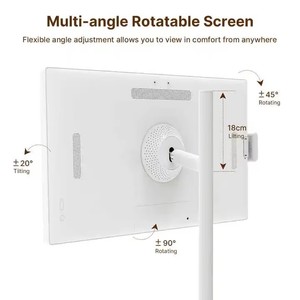 Televisor LED LCD Portátil Inteligente Android de 27 Pulgadas, 12V 120H HDTV, Pantalla Táctil, Wi-Fi, GSM 4G, con Soporte de Pie, Color Blanco - Product Image 5