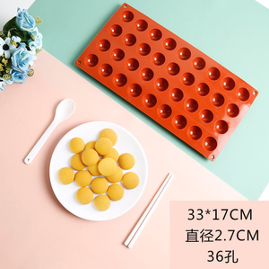 <span class=keywords><strong>Molde</strong></span> de Silicona Ecológico para Hornear, para Formas de Chocolate y Mini <span class=keywords><strong>Esferas</strong></span> de Pastel de Mousse - Product Image 3