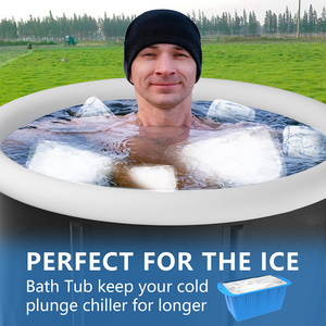 Molde para Hielo con Tapa, Fácil de Desmoldar, Moldes de Silicona Reutilizables para Baños de Hielo - Product Image 6