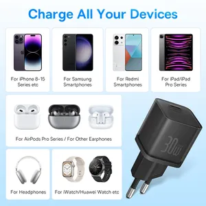 <span class=keywords><strong>Baseus</strong></span> 30W GaN5S <span class=keywords><strong>Chargeur</strong></span> <span class=keywords><strong>Chargeur</strong></span> de Téléphone Pour <span class=keywords><strong>iPhone</strong></span> 15 14 13 12 USB C <span class=keywords><strong>Chargeur</strong></span> Support PD QC PPS Charge Rapide Pour Ordinateur Portable - Product Image 6
