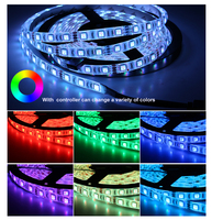 Bande LED RVB 12V 5M Étanche Flexible Couleur Changeante Bande Lumineuse 300Leds Multi Couleur SMD5050 Corps Cuivre
