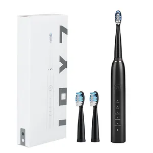 Barato al por mayor adulto portátil USB recargable viaje de alta calidad pelo suave cepillo de dientes eléctrico cepillo de dientes de viaje