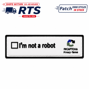 Pronto per la spedizione, non <span class=keywords><strong>sono</strong></span> un robot. Patch in PVC 3D Personalizzabile, Adatto per Zaini Tattici e Giubbotti - Product Image 2