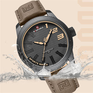 <span class=keywords><strong>Naviforce</strong></span> นาฬิกาวินเทจของผู้ชาย9202L ดีไซน์ใหม่การเคลื่อนไหวควอทซ์สปอร์ตพร้อมสายหนังแท้กันน้ำสีน้ำตาลโดย - Product Image 4