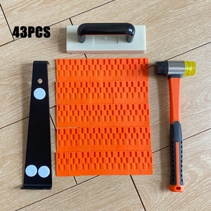 Bộ dụng cụ lắp đặt sàn gỗ laminate nâng cấp 43 món, tay cầm khối đục chắc chắn, thanh kéo bền, tự làm OEM/ODM - Product Image 1