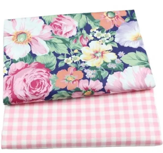 Big floral print cotton printed fabric 1.6 meter wide for bedding