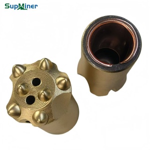 34mm 7 nút Vonfram cacbua khoan đá khoan bit nút vàng bit nút 7 độ giảm dần nút bit với Vàng - Product Image 2
