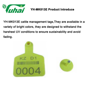 소 돼지 양 다른 농장 동물에 대한 로고/번호와 가축 가축 마커에 대한 사용자 정의 7.5*6 플라스틱 귀 태그 - Product Image 2