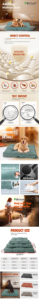 Matelas pour animaux de compagnie 4 saisons Ant-<span class=keywords><strong>bugz</strong></span> 2026 pour chiens et chats, style été, couverture de panier, utilisation intérieure, matelas amovible pour chien - Product Image 6