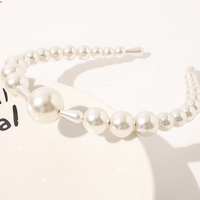 Serre-tête élégant et rayonnant en perles d'imitation de 13 cm, style doux, fabriqué avec soin pour mariages prestigieux et banquets CN ZHE