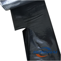 Sacs poubelles professionnels robustes de 42 gallons, résistants aux déchirures, en PE, avec rabat de nettoyage et fermeture à lien ondulé pour la construction