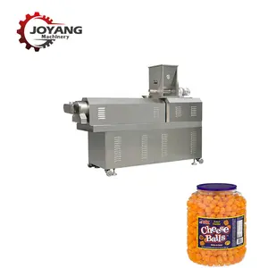 Extrusora de parafusos duplos para salgadinhos folhados de milho, bolas de queijo, máquinas para processamento de alimentos