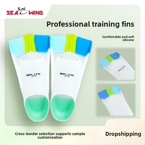 Palmes de natation pour enfants et adultes (hommes, femmes) – Pieds de grenouille à palettes courtes, souples et professionnelles pour la plongée libre - Product Image 5