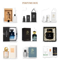 Vente en gros 50ml 100 ml vide de luxe plat personnalisé en bois noir couvercle vaporisateur cristal bouteille de parfum en verre 100 ml avec emballage