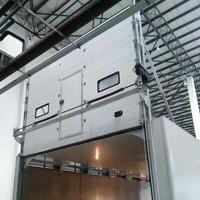 Porte sectionnelle industrielle automatique isolée thermiquement DIAN Electric avec garantie d'un an pour atelier