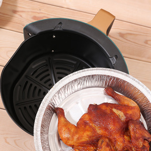 Barquettes jetables en aluminium épaissies, résistantes aux hautes températures, pour friteuse à air, four, micro-ondes et camping - Product Image 2