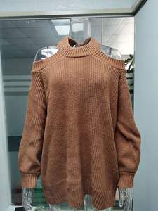 Maglione da Donna Autunno 2022 con Schiena Scoperta, Lavorato a Maglia, Spalle Scoperte, Maniche Lunghe, Moda Femminile B806 - Product Image 5