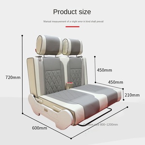 Siège de voiture personnalisé transformable en lit avec revêtement en cuir, taille et couleur sur mesure - Product Image 2