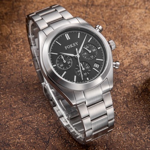 Montres chronographes pour hommes de haute qualité personnalisées <span class=keywords><strong>en</strong></span> acier inoxydable 316L <span class=keywords><strong>en</strong></span> vrac OEM ODM 50 MOQ <span class=keywords><strong>Montre</strong></span> à quartz élégante de luxe avec logo - Product Image 4