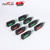 ANRUK EF8344 Électrovanne AC24V NPT 1/2" 5 ports 3 positions, conception compacte pour machine textile, qualité industrielle