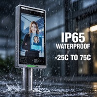 Terminal de Reconocimiento Facial de 10.1 Pulgadas, Sistema de Control de Acceso, Cámara Infrarroja Dinámica Amplia de 2MP con WiFi, Grado IP65