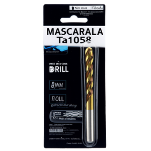 Broca helicoidal HSS Co con revestimiento de TiN, autocentrante, para perforación de metal, modelo Ttake Ta1058 - Product Image 2
