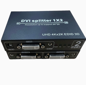 สวิตช์แยกสัญญาณ <span class=keywords><strong>DVI</strong></span> D 1 เข้า 2 ออก สำหรับการกระจายสัญญาณวิดีโอ HD ไปยังจอภาพสองจอพร้อมการแสดงผลแบบซิงโครนัส - Product Image 2