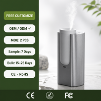 Diffuseur d'arômes portable en aluminium 20 ml 1200 mAh rechargeable par USB 3 vitesses pour voiture, maison, voyage 50 m³ faible bruit or titane sans eau