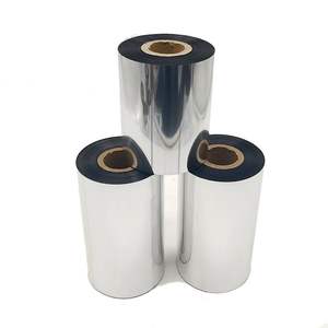 Ruban de cire de ruban de transfert thermique imprimé personnalisé directement en usine compatible avec l'imprimante d'étiquettes pour une utilisation directe de l'équipement - Product Image 1