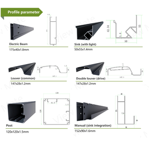 Pergola Bioclimatique Motorisée en Aluminium pour Terrasse, 2.5x3m, 3x3m, 3x3.6m, 3x4m, 3x6m, pour Cuisine Extérieure et Bar – Fabricants - Product Image 4