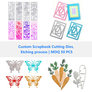 قوالب قص معدنية مخصصة للزهور والنباتات، قوالب نقش وتشكيل لعمل بطاقات سكرابوكينغ يدوية الصنع، قوالب استنسل للفنانين - Product Image 2