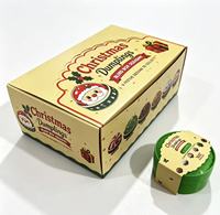 Jouet à presser en forme de boulette de Noël, boîte mystère, figurines mignonnes Père Noël, Bonhomme de neige, Élan, jouet anti-stress, jouet souple, cadeau de Noël pour enfants