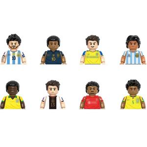 Set de Mini Bloques de Construcción, Minifiguras TV6501-6504, Equipo de Rugby FI-FA, Jugador de Fútbol, DIY, Ensamblaje, 1:8, Plástico, Regalo para Niños - Product Image 5