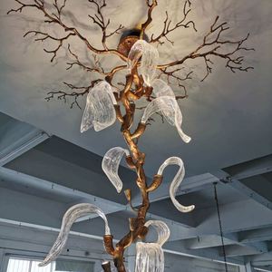 Lustre en cristal moderne de luxe <span class=keywords><strong>2023</strong></span>, style nordique vintage, LED, laiton doré, suspension en aluminium pour salle à manger, salon, hôtel, grand modèle - Product Image 3