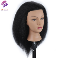 Mannequin africain noir pour la formation en coiffure, tête de pratique pour tresses, tête de formation professionnelle en coiffure