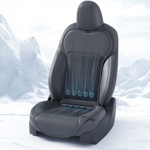 Anjuny 12V Premium moderno verano impermeable cuero ventilado <span class=keywords><strong>asiento</strong></span> cojín refrigeración <span class=keywords><strong>asiento</strong></span> cubierta para Tesla - Product Image 1