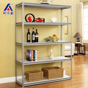 Estantería de almacenamiento pequeña, sin tornillos, de servicio medio, multicapa, Unidad de proveedor, estantes y estantes con remaches de metal, almacén chino - Product Image 2