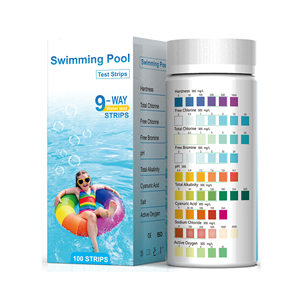 Bandelettes de <span class=keywords><strong>test</strong></span> d'eau 9 en 1 pour <span class=keywords><strong>piscine</strong></span>, spa et jacuzzi, <span class=keywords><strong>test</strong></span> d'oxyde actif, de sodium et de <span class=keywords><strong>sel</strong></span> - Product Image 5