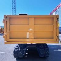 Mini-dumper sur chenilles pour jardin avec déchargement hydraulique automatique, démarrage électrique et haute efficacité