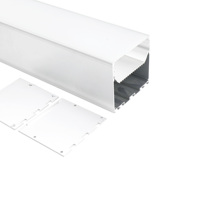 Suspension LED linéaire en aluminium anodisé, dimmable DALI, disponible pour l'éclairage commercial et de bureau, longueur personnalisable
