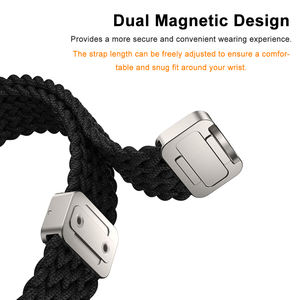 Correa <span class=keywords><strong>de</strong></span> reloj <span class=keywords><strong>de</strong></span> nailon tejido magnético Win-Win para Samsung Galaxy Watch 8/8 correa <span class=keywords><strong>de</strong></span> repuesto ajustable clásica - Product Image 3