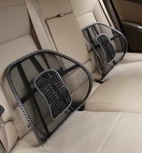 Coussin de massage lombaire universel en soie glacée avec gros billes de massage pour la taille et le dos, pour voiture, maison et chaise de bureau - Product Image 2