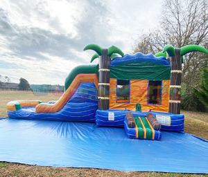 Patio trasero niños saltando <span class=keywords><strong>castillo</strong></span> hinchable para fiesta <span class=keywords><strong>Castillo</strong></span> inflable Bahama <span class=keywords><strong>Breeze</strong></span> Casa de rebote tobogán de agua - Product Image 1